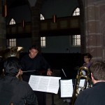 Tim Jansa conducting students at the Musikhochschule Nürnberg, Germany (2009)